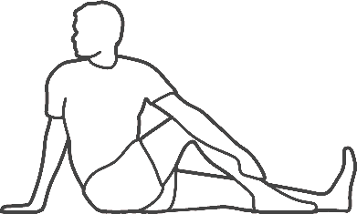posture torsion assise variante