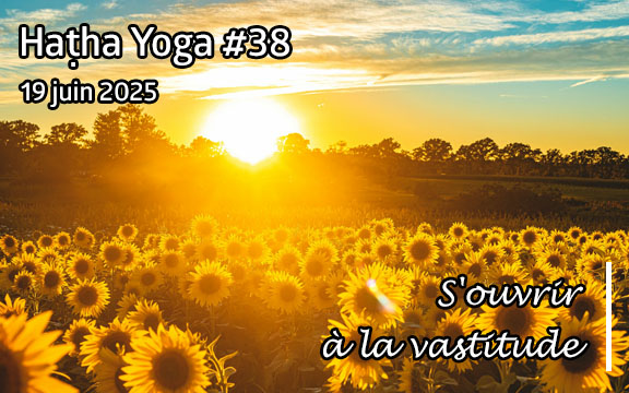 Saison 2024-2025, séance de haṭha yoga n°38 : S'ouvrir à la Vastitude 