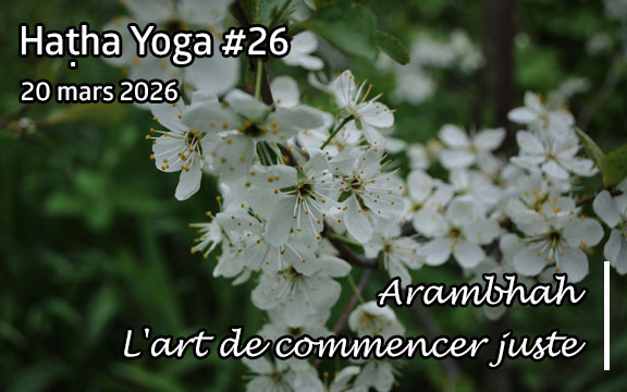 Saison 2025-2026, séance de haṭha yoga n°26 : Arambhah - L'art de commencer juste